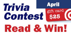 Read April's issue, answer 5 simple questions, and you might win!