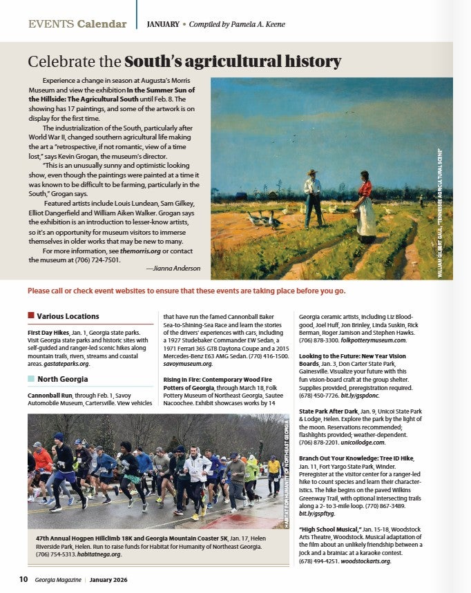 View this month's Calendar section