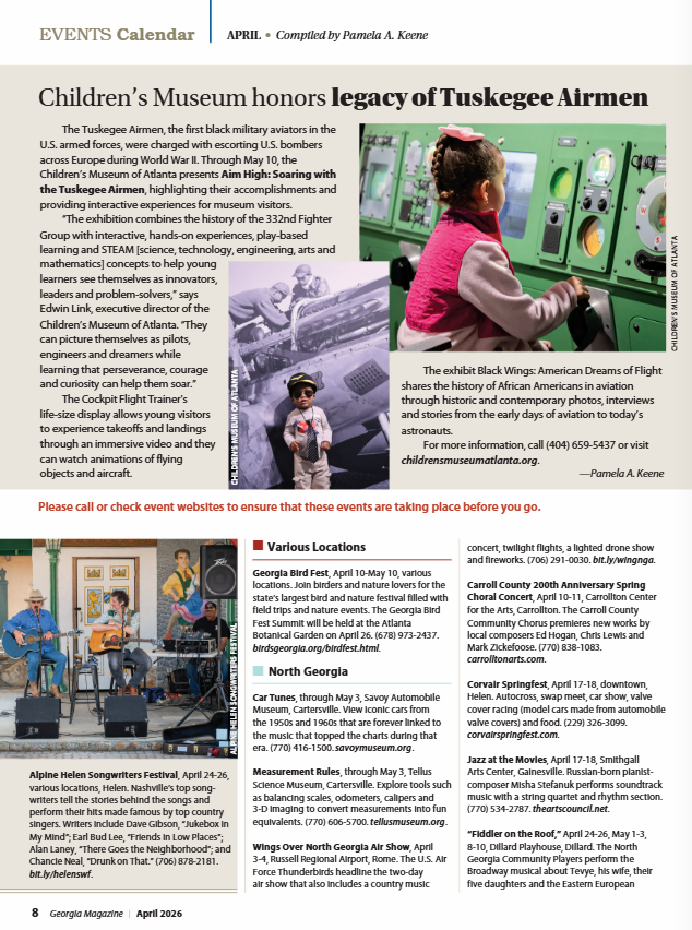 View this month's Calendar section