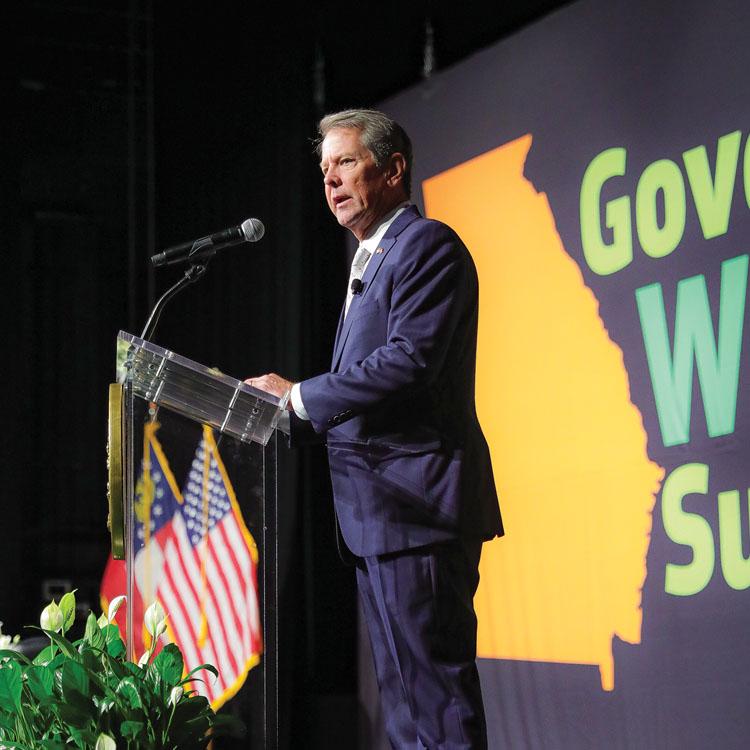 Gov. Brian Kemp announces that Georgia is the leading state for business for the 11th consecutive year