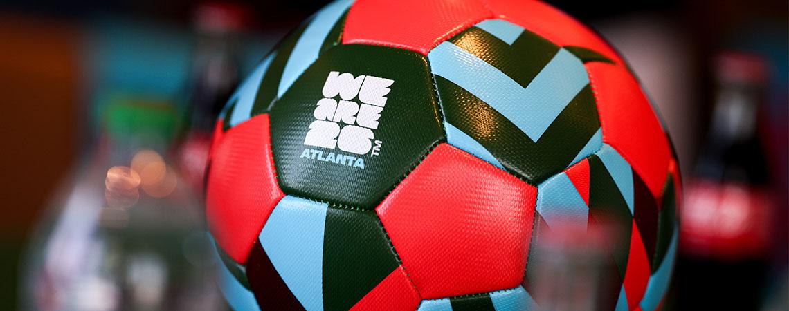 up close soccer ball